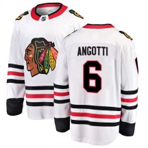 Men's Fanatics Branded Chicago Blackhawks Lou Angotti White Away Jersey - Breakaway