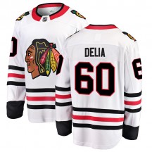 Men's Fanatics Branded Chicago Blackhawks Collin Delia White Away Jersey - Breakaway
