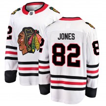 Men's Fanatics Branded Chicago Blackhawks Caleb Jones White Away Jersey - Breakaway