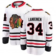 Men's Fanatics Branded Chicago Blackhawks Kevin Lankinen White ized Away Jersey - Breakaway