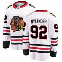 Men's Fanatics Branded Chicago Blackhawks Alexander Nylander White Away Jersey - Breakaway