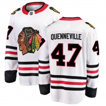 Men's Fanatics Branded Chicago Blackhawks John Quenneville White ized Away Jersey - Breakaway