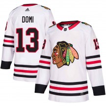 Youth Adidas Chicago Blackhawks Max Domi White Away Jersey - Authentic