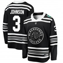 Men's Fanatics Branded Chicago Blackhawks Jack Johnson Black 2019 Winter Classic Jersey - Breakaway