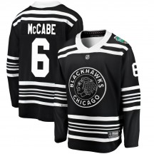 Men's Fanatics Branded Chicago Blackhawks Jake McCabe Black 2019 Winter Classic Jersey - Breakaway