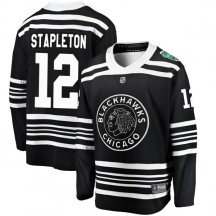 Men's Fanatics Branded Chicago Blackhawks Pat Stapleton Black 2019 Winter Classic Jersey - Breakaway