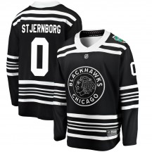 Men's Fanatics Branded Chicago Blackhawks Victor Stjernborg Black 2019 Winter Classic Jersey - Breakaway