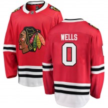 Youth Fanatics Branded Chicago Blackhawks Dylan Wells Red Home Jersey - Breakaway