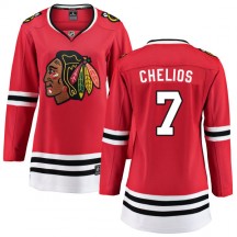 Women's Fanatics Branded Chicago Blackhawks Chris Chelios Red Home Jersey - Breakaway