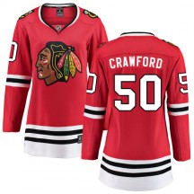 Women's Fanatics Branded Chicago Blackhawks Corey Crawford Red Home Jersey - Breakaway