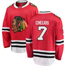 Men's Fanatics Branded Chicago Blackhawks Chris Chelios Red Home Jersey - Breakaway