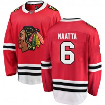 Men's Fanatics Branded Chicago Blackhawks Olli Maatta Red Home Jersey - Breakaway