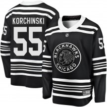 Men's Fanatics Branded Chicago Blackhawks Kevin Korchinski Black Breakaway Alternate 2019/20 Jersey - Premier