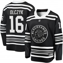 Men's Fanatics Branded Chicago Blackhawks Ed Olczyk Black Breakaway Alternate 2019/20 Jersey - Premier