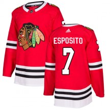 Men's Adidas Chicago Blackhawks Phil Esposito Red Home Jersey - Authentic