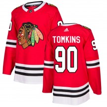 Men's Adidas Chicago Blackhawks Matt Tomkins Red Home Jersey - Authentic