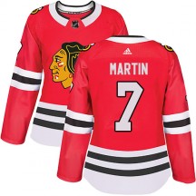Women's Adidas Chicago Blackhawks Pit Martin Red Home Jersey - Authentic