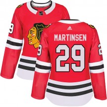 Women's Adidas Chicago Blackhawks Andreas Martinsen Red Home Jersey - Authentic