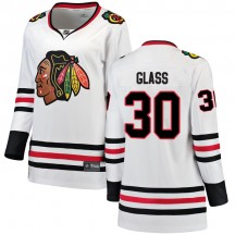 Women's Fanatics Branded Chicago Blackhawks Jeff Glass White Away Jersey - Breakaway