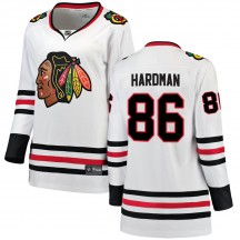 Women's Fanatics Branded Chicago Blackhawks Mike Hardman White Away Jersey - Breakaway