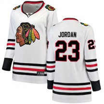 Women's Fanatics Branded Chicago Blackhawks Michael Jordan White Away Jersey - Breakaway