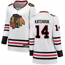 Women's Fanatics Branded Chicago Blackhawks Boris Katchouk White Away Jersey - Breakaway