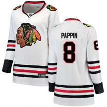 Women's Fanatics Branded Chicago Blackhawks Jim Pappin White Away Jersey - Breakaway