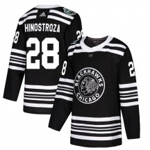 Youth Adidas Chicago Blackhawks Vinnie Hinostroza Black 2019 Winter Classic Jersey - Authentic