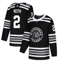 Youth Adidas Chicago Blackhawks Duncan Keith Black 2019 Winter Classic Jersey - Authentic