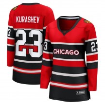 Women's Fanatics Branded Chicago Blackhawks Philipp Kurashev Red Special Edition 2.0 Jersey - Breakaway