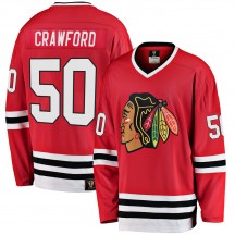Men's Fanatics Branded Chicago Blackhawks Corey Crawford Red Breakaway Heritage Jersey - Premier