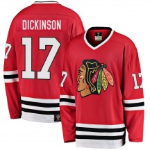 Men's Fanatics Branded Chicago Blackhawks Jason Dickinson Red Breakaway Heritage Jersey - Premier