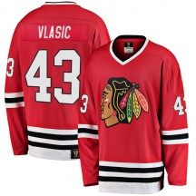 Men's Fanatics Branded Chicago Blackhawks Alex Vlasic Red Breakaway Heritage Jersey - Premier