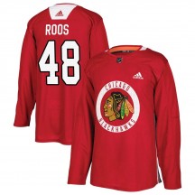 Youth Adidas Chicago Blackhawks Filip Roos Red Home Practice Jersey - Authentic