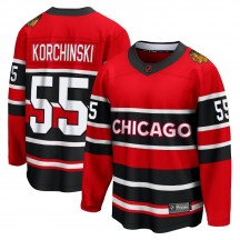 Youth Fanatics Branded Chicago Blackhawks Kevin Korchinski Red Special Edition 2.0 Jersey - Breakaway