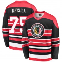 Men's Fanatics Branded Chicago Blackhawks Alec Regula Red/Black Breakaway Heritage Jersey - Premier