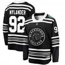 Youth Fanatics Branded Chicago Blackhawks Alexander Nylander Black 2019 Winter Classic Jersey - Breakaway