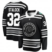 Youth Fanatics Branded Chicago Blackhawks Alex Stalock Black 2019 Winter Classic Jersey - Breakaway