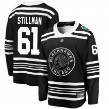Youth Fanatics Branded Chicago Blackhawks Riley Stillman Black 2019 Winter Classic Jersey - Breakaway