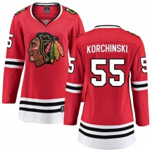 Women's Fanatics Branded Chicago Blackhawks Kevin Korchinski Red Home Jersey - Breakaway