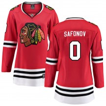 Women's Fanatics Branded Chicago Blackhawks Ilya Safonov Red Home Jersey - Breakaway