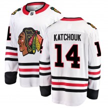Youth Fanatics Branded Chicago Blackhawks Boris Katchouk White Away Jersey - Breakaway
