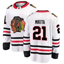 Youth Fanatics Branded Chicago Blackhawks Stan Mikita White Away Jersey - Breakaway