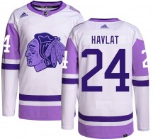 Youth Adidas Chicago Blackhawks Martin Havlat Hockey Fights Cancer Jersey - Authentic