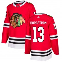 Youth Adidas Chicago Blackhawks Henrik Borgstrom Red Home Jersey - Authentic