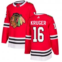 Youth Adidas Chicago Blackhawks Marcus Kruger Red Home Jersey - Authentic