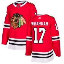 Youth Adidas Chicago Blackhawks Kenny Wharram Red Home Jersey - Authentic
