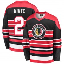 Youth Fanatics Branded Chicago Blackhawks Bill White Red/Black Breakaway Heritage Jersey - Premier
