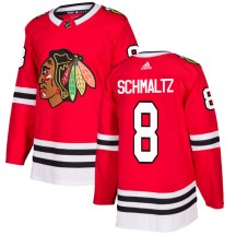 Men's Adidas Chicago Blackhawks Nick Schmaltz Red Jersey - Authentic