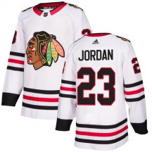 Men's Adidas Chicago Blackhawks Michael Jordan White Jersey - Authentic